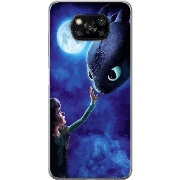 Xiaomi Poco X3 NFC Genomskinligt Skal Draktränaren How to Train Your Dragon
