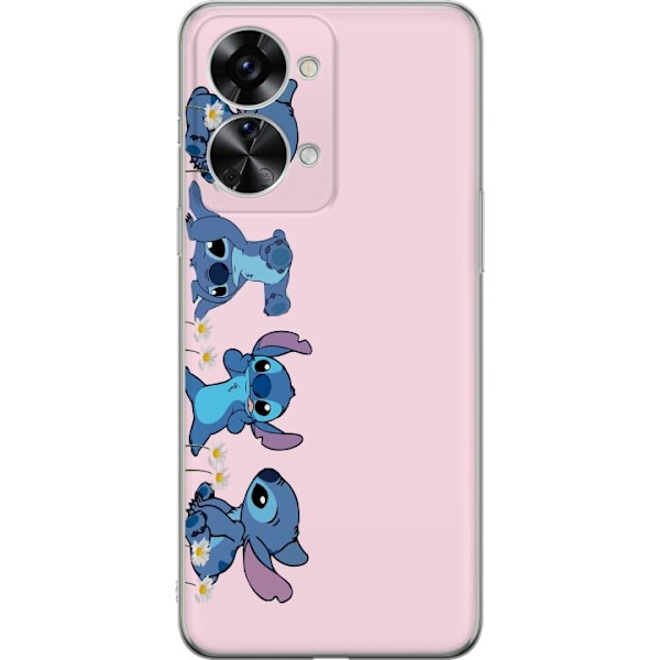 OnePlus Nord 2T Läpinäkyvä kuori  Stitch Nauru & Leikki –