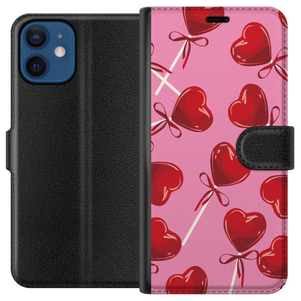 Kompatibel Tegnebogsetui til Apple iPhone 12 Valentinsdag Lollipop