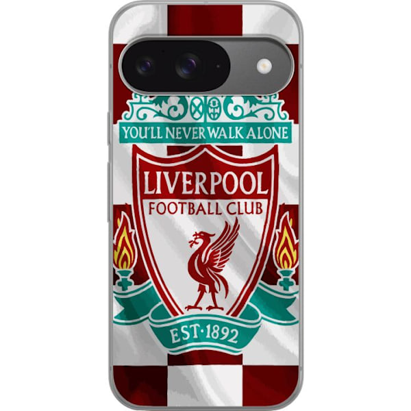 Google Pixel 9 Pro Läpinäkyvä kuori Liverpool FC