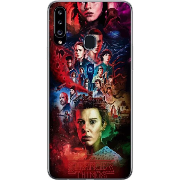 Samsung Galaxy A20s Läpinäkyvä kuori Stranger Things