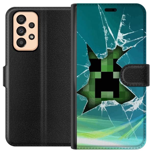 Kompatibelt Plånboksfodral till Samsung Galaxy A33 5G Minecraft