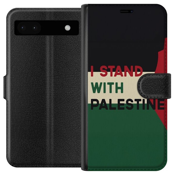 Google Pixel 6a Plånboksfodral Stand with Palestine – solidaritetsdesign med starkt budskap