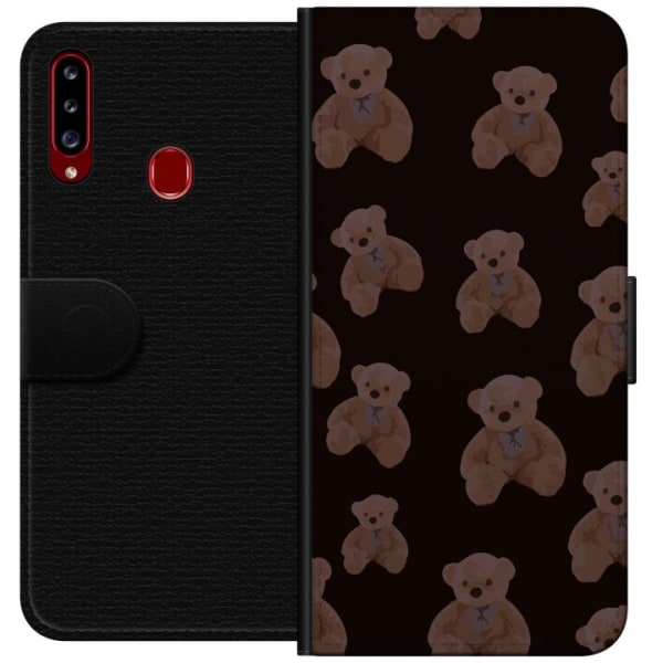 Samsung Galaxy A20s Plånboksfodral En björn flera björnar