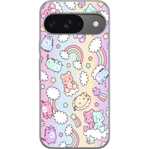 Google Pixel 9 Gennemsigtig cover Kawaii