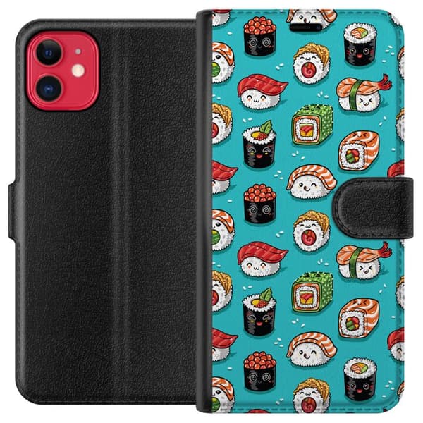 Kompatibel Tegnebogsetui til Apple iPhone 11 Sushi
