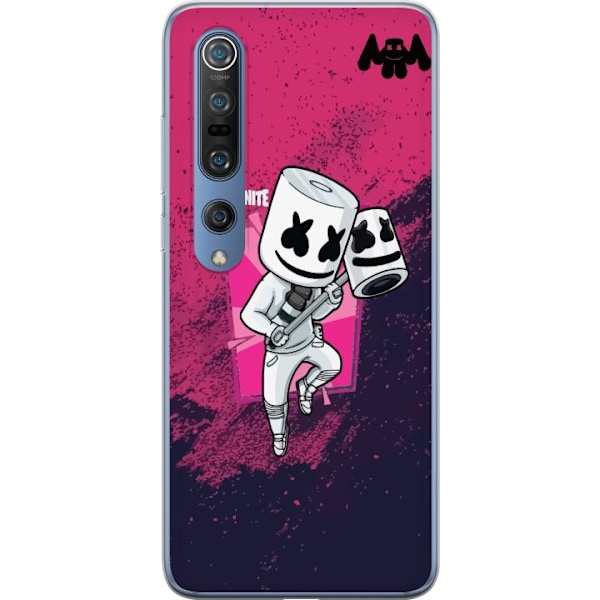 Xiaomi Mi 10 Pro 5G Läpinäkyvä kuori Marshmello Fortnite Sk