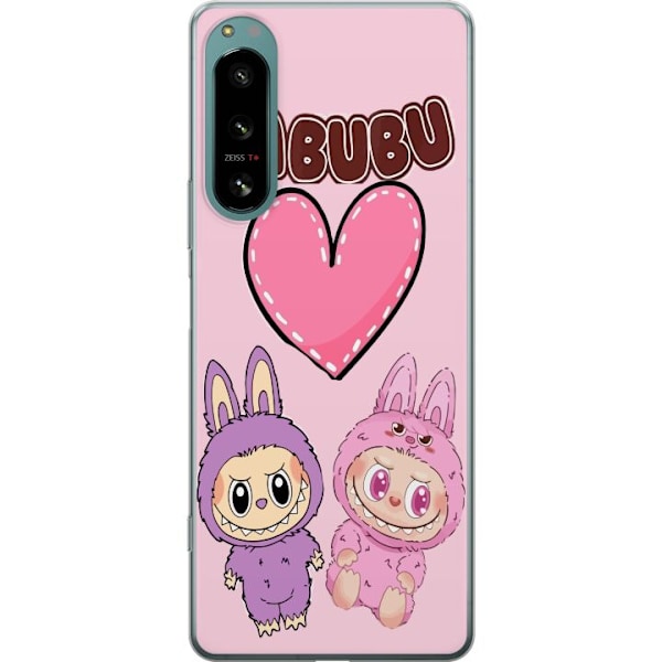 Sony Xperia 5 IV Läpinäkyvä kuori Labubu Pink Monster