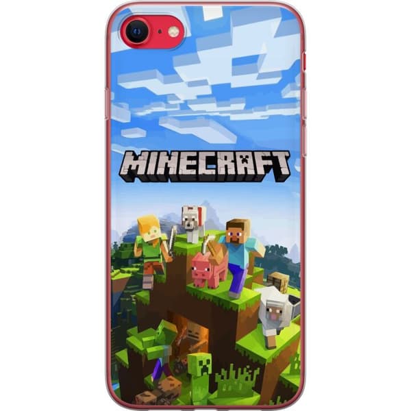 Kompatibelt Mobilskal till Apple iPhone SE (2022) Minecraft Creeper block pixel retro gaming