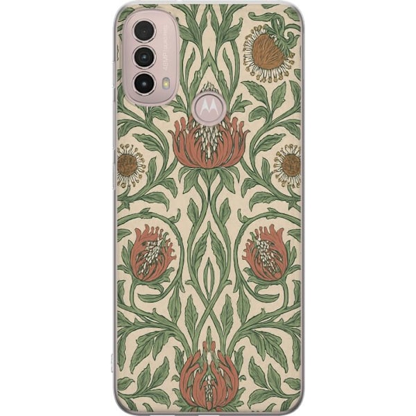 Motorola Moto E40 Genomskinligt Skal Petal Details