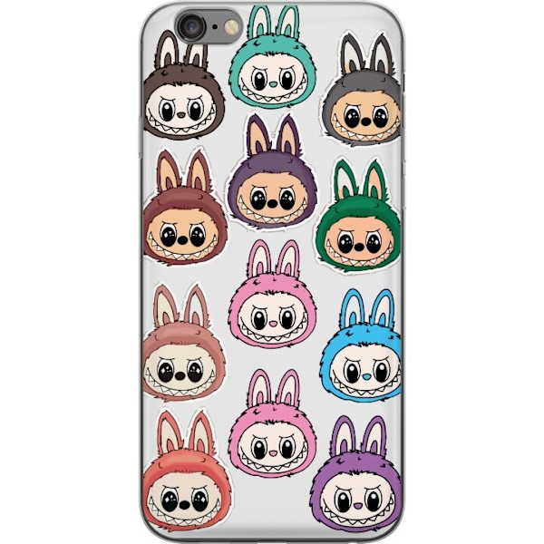 Apple iPhone 6s Plus Läpinäkyvä kuori Labubu Macaron Monste