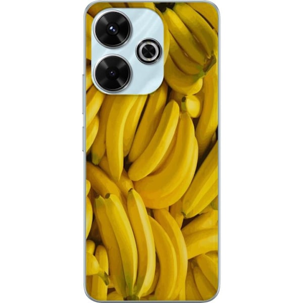 Xiaomi Redmi 13 Genomskinligt Skal Banana Pattern – lekfullt