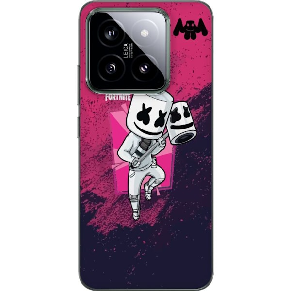 Xiaomi 14 Gennemsigtig cover Marshmello Fortnite Skin Emote Ga