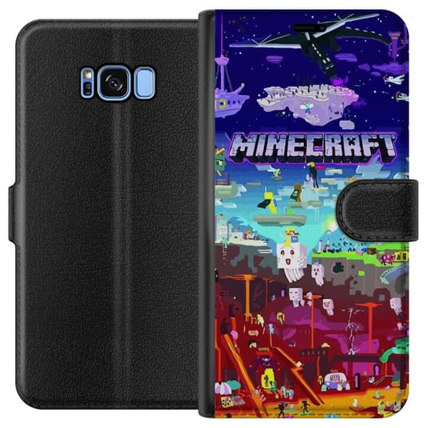 Kompatibelt Plånboksfodral till Samsung Galaxy S8 Minecraft