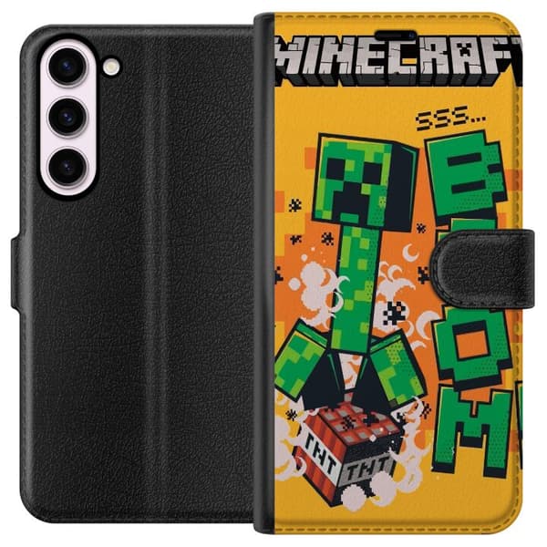 Kompatibelt Plånboksfodral till Samsung Galaxy S23+ Minecraft Boom