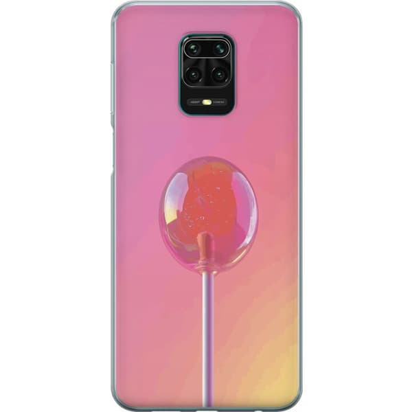 Kompatibel Mobilcover til Xiaomi Redmi Note 9 Pro Blank lyserød pinde mod blød pastelbaggrund pink