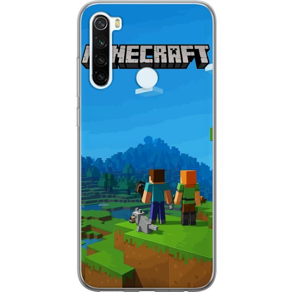 Xiaomi Redmi Note 8 Läpinäkyvä kuori Minecraft Key Art