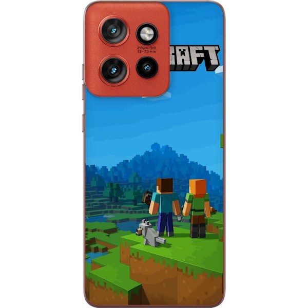 Motorola Edge 50 Neo Läpinäkyvä kuori Minecraft Key Art