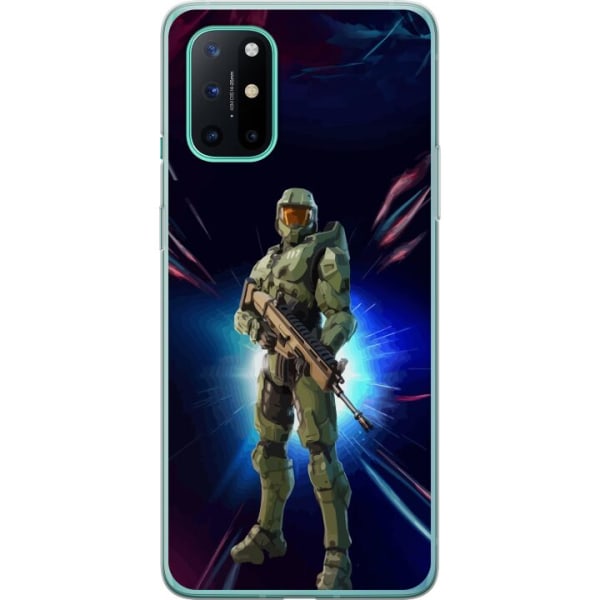 OnePlus 8T Gennemsigtig cover Fortnite - Master Chief