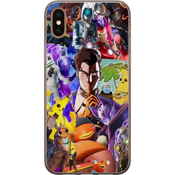 Apple iPhone XS Gennemsigtig cover Fortnite