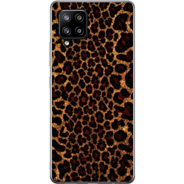 Kompatibelt Mobilskal till Samsung Galaxy A42 5G Wild Leopard brun