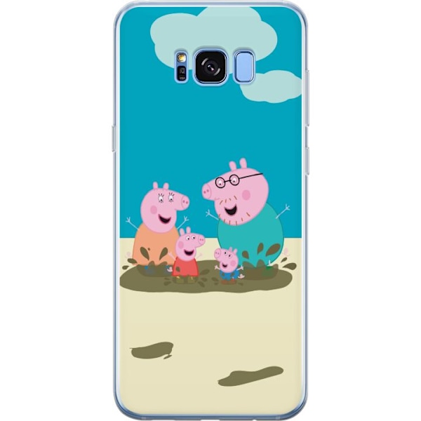 Samsung Galaxy S8+ Gennemsigtig cover Greta Gris Familie Georg