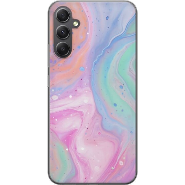 Samsung Galaxy A15 5G Läpinäkyvä kuori Pastellimarmori