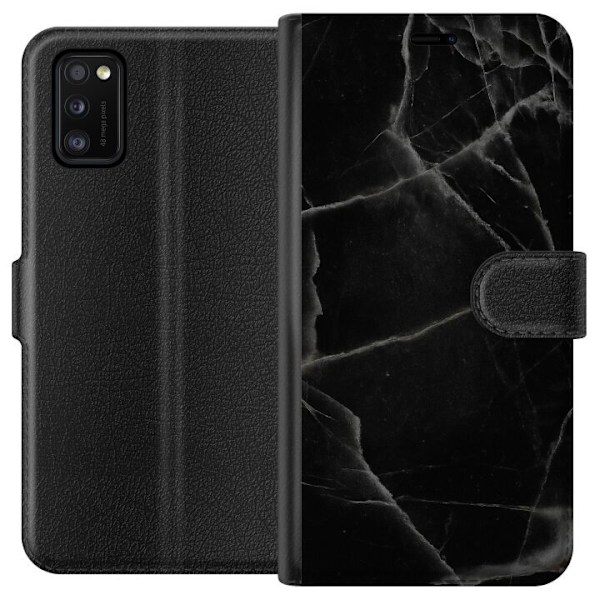 Samsung Galaxy A41 Lommeboketui Svart marmor