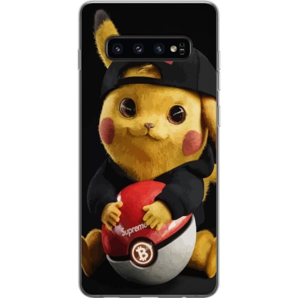 Samsung Galaxy S10 Genomskinligt Skal Pikachu Supreme