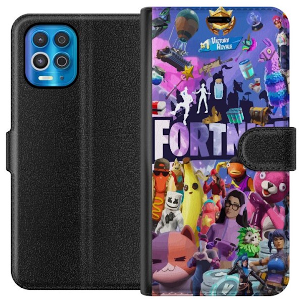 Motorola Edge S Plånboksfodral Fortnite Skins Emotes Battle Royale Karaktärer Gamer Gamingmotiv Coolt Barn Ungdom