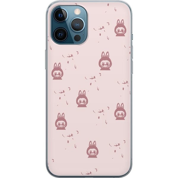 Apple iPhone 12 Pro Max Läpinäkyvä kuori Labubu Neon Pop -