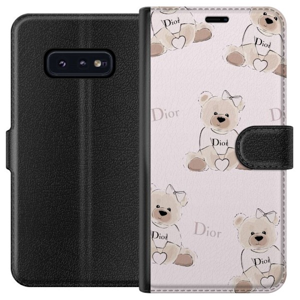 Samsung Galaxy S10e Tegnebogsetui Teddy Dior Vibes - luksuriøs bamse i modetil