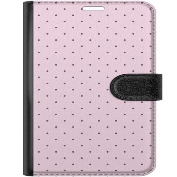 Kompatibel Tegnebogsetui til Apple iPhone Duo Rosa miniprikker pink
