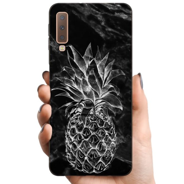 Samsung Galaxy A7 (2018) TPU Mobildeksel Marmor Ananas