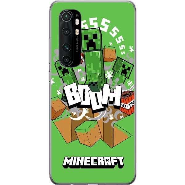 Xiaomi Mi Note 10 Lite Genomskinligt Skal Minecraft Boom