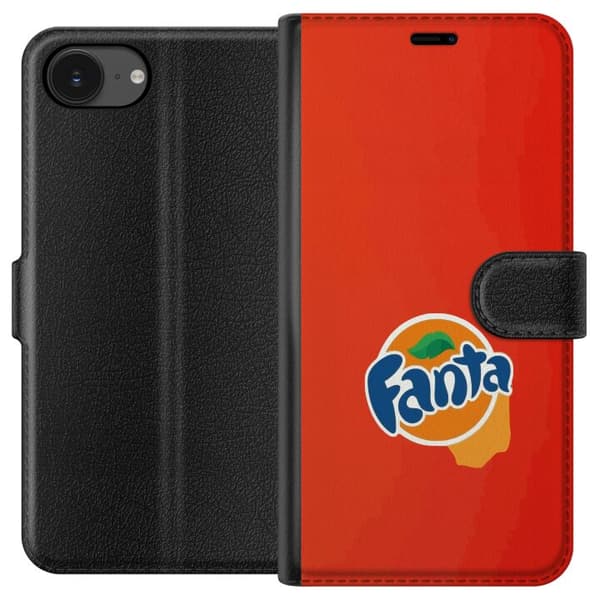 Kompatibelt Lommeboketui til Apple iPhone 16e Minimalistisk appelsinbrus-inspirert design oransje