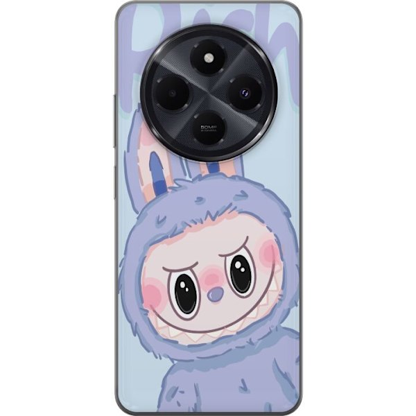 Xiaomi Redmi A4 Genomskinligt Skal Blue Bunny Labubu