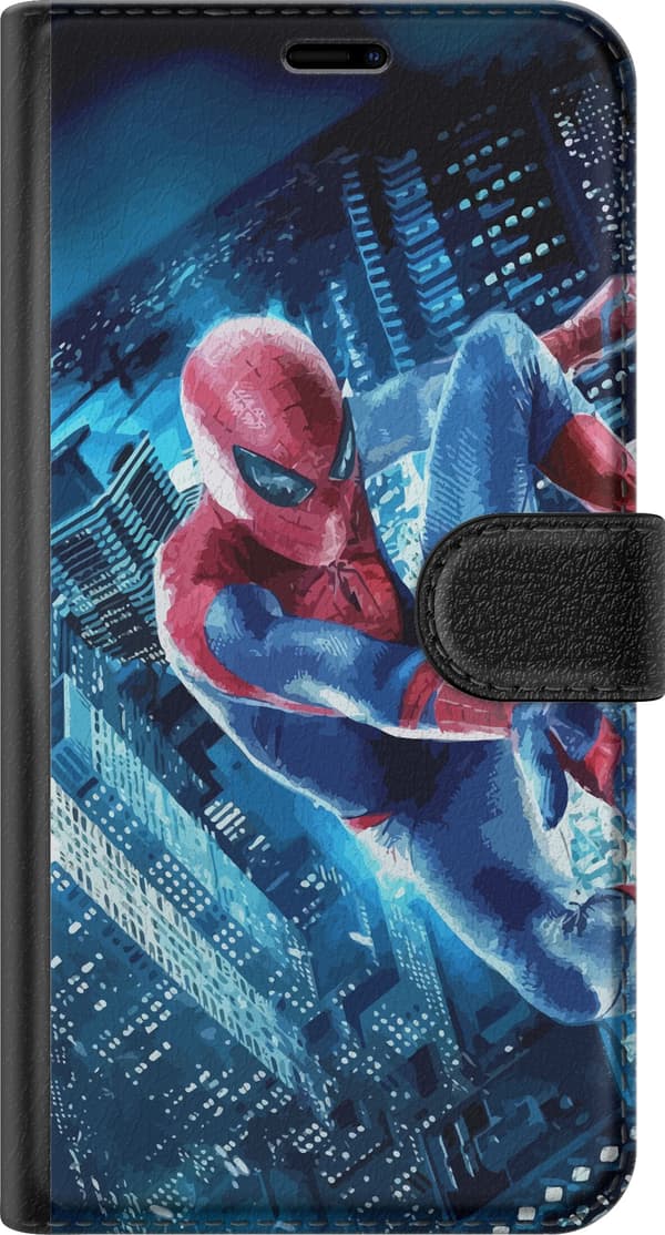 Kompatibel Tegnebogsetui til Motorola Moto E14 Spiderman