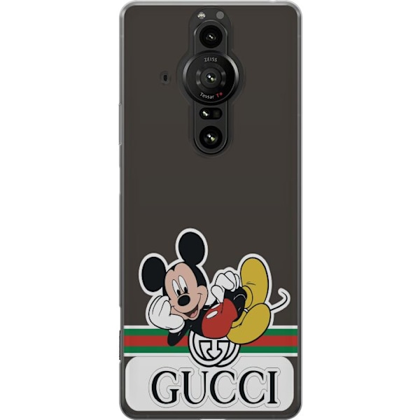 Sony Xperia Pro-I Läpinäkyvä kuori Gucci Musse Pig