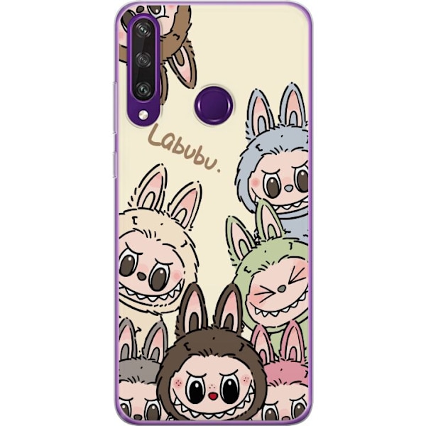 Huawei Y6p Läpinäkyvä kuori Labubu Pastel Collection