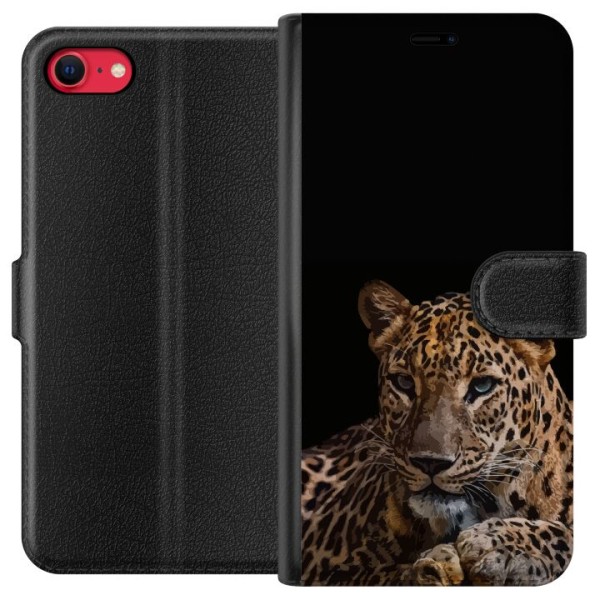 Apple iPhone SE (2020) Lommeboketui Leopard