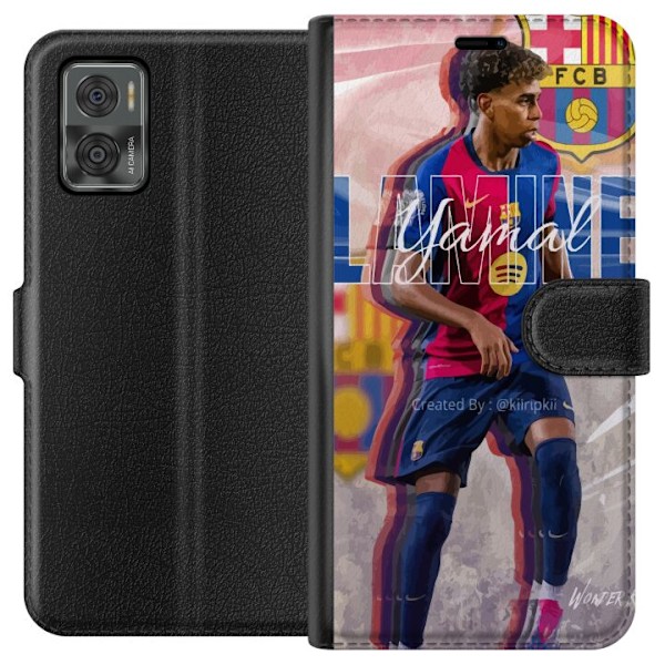 Motorola Moto E22i Lommeboketui Lamine Yamal FCB