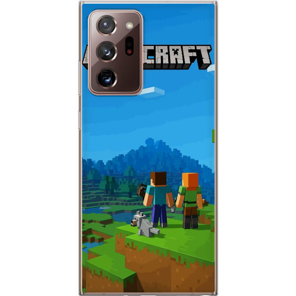 Samsung Galaxy Note20 Ultra Läpinäkyvä kuori Minecraft Key Art