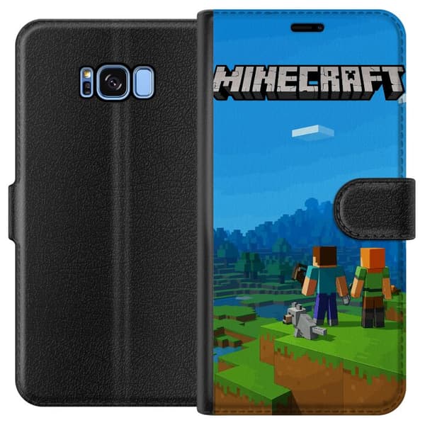 Kompatibel Tegnebogsetui til Samsung Galaxy S8 Minecraft Key Art