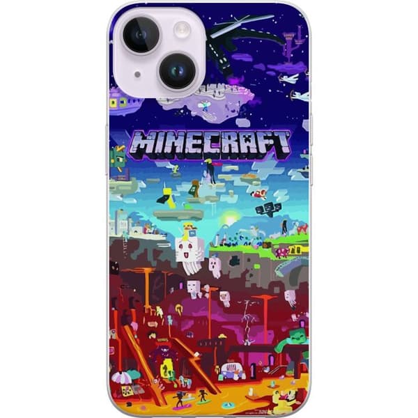 Kompatibelt Mobildeksel til Apple iPhone 14 MineCraft