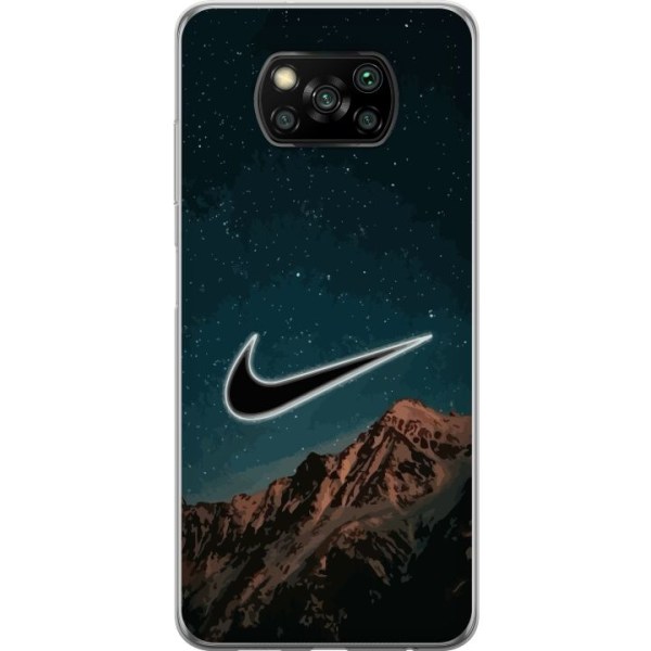 Xiaomi Poco X3 NFC Läpinäkyvä kuori Nike