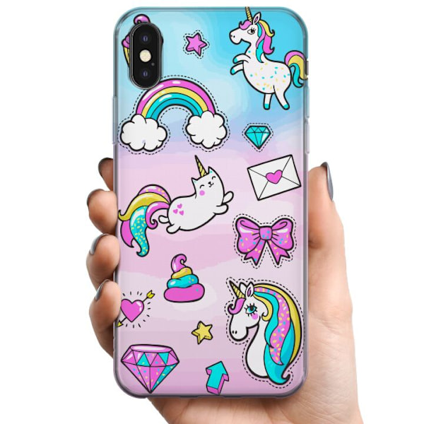 Apple iPhone XS TPU Matkapuhelimen kuori Unicorn