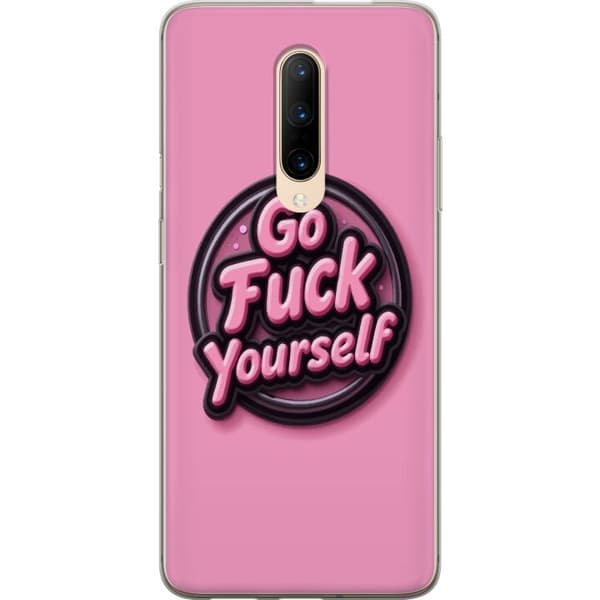 Kompatibelt Mobildeksel til OnePlus 7 Pro Rosa 3D textposter