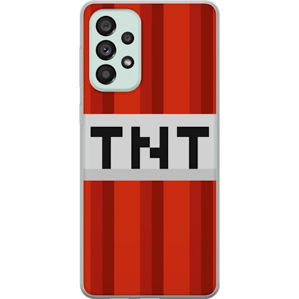 Samsung Galaxy A73 5G Genomskinligt Skal Minecraft TNT