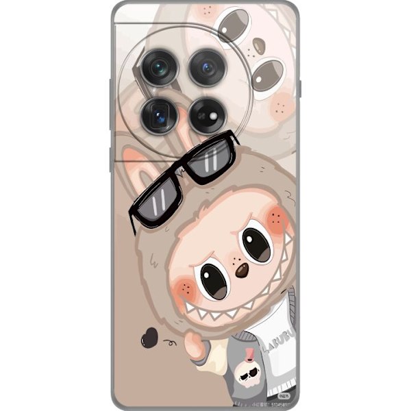 OnePlus 12 Läpinäkyvä kuori Labubu Rainbow Chaos